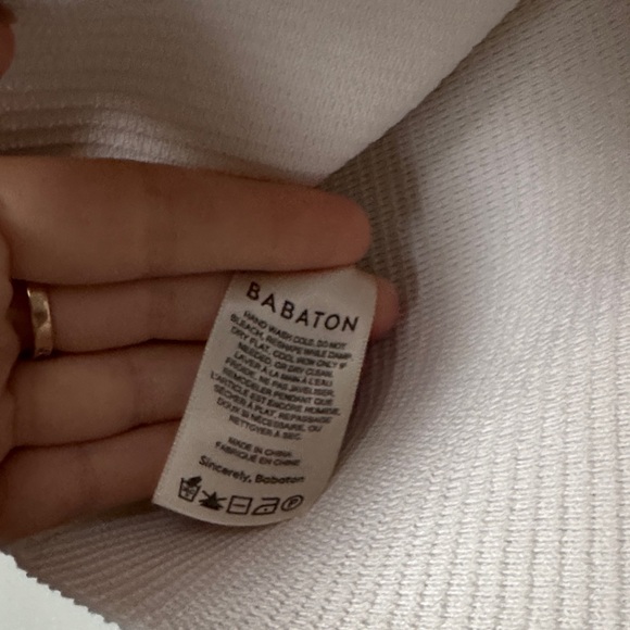 Babaton Ivory Ribbed Tank Top - Picture 4 of 5